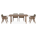 PERTH Set mobilier terasă/grădină, 4 scaune și masă