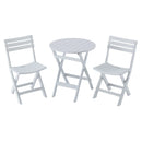 ICARDI Set mobilier terasă/grădină, 2 scaune și masă pliabile