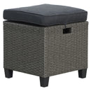 BAXTER Set mobilier terasă/grădină, 2 taburete
