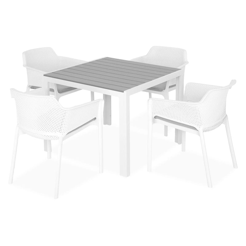 ENCORE/BAILEY Set mobilier terasă/grădină, 4 scaune și masă
