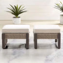 LONDON Set mobilier terasă/grădină, 2 taburete