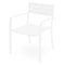 HAVEN Set mobilier terasă/grădină, 2 scaune și masă alb