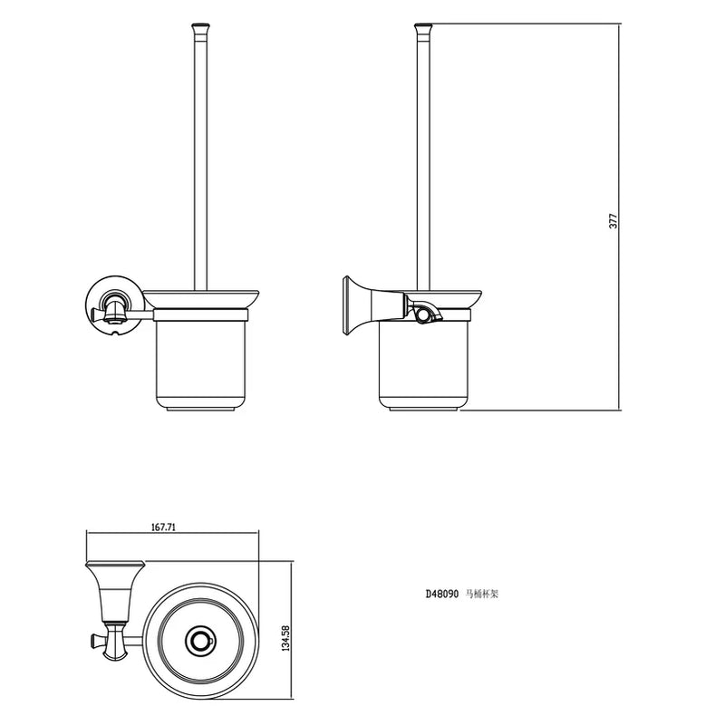 FRAME Suport perie WC