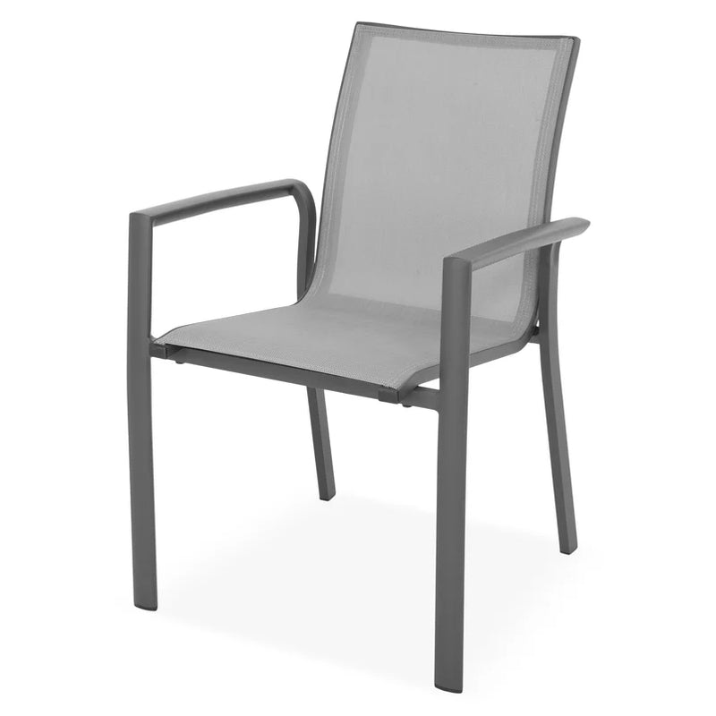 MARCUS/SILVIE Set mobilier terasă/grădină, 6 scaune și masă extensibilă