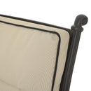 KINGSTON Set mobilier terasă/grădină, 2 scaune balansoare/rotative