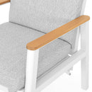 VALDIVIA Set mobilier terasă/grădină, 2 scaune recliner