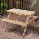 KIDS PICNIC Set mobilier terasă/grădină, masă pliabilă, 2 banchete