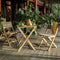 MELUN Set mobilier terasă/grădină, 2 scaune și masă