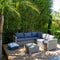CASABOA Set mobilier terasă/grădină, colțar și măsuță Crem