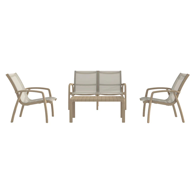 MARTA Set mobilier terasă/grădină, 2 fotolii, canapea și măsuță