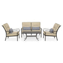 KINGSTON Set mobilier terasă/grădină, 2 fotolii, canapea și măsuță