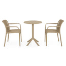 CIRCLE/ALPINE Set mobilier terasă/grădină, 2 scaune și masă