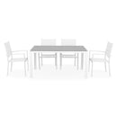 ENCORE/DRESDEN Set mobilier terasă/grădină, 4 scaune și masă