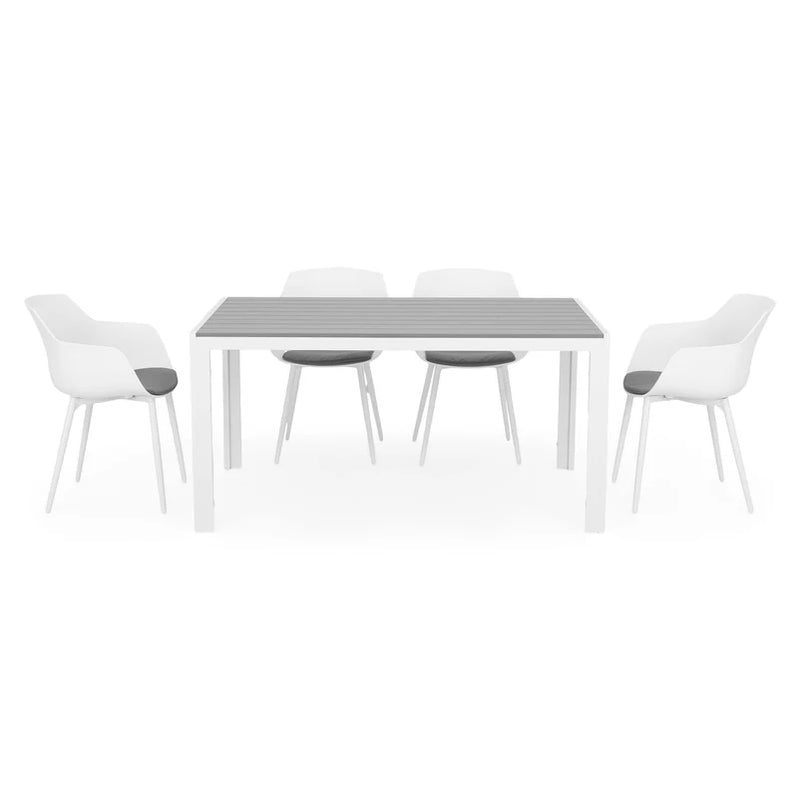 ENCORE/PACO Set mobilier terasă/grădină, 4 scaune și masă