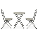 NUEVO Set mobilier terasă/grădină, 2 scaune și masă