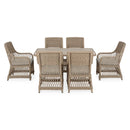 COSETTE Set mobilier terasă/grădină, 6 scaune și masă