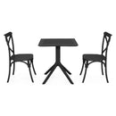 TIPPUS/SUCCOR Set mobilier terasă/grădină, 2 scaune și masă antracit