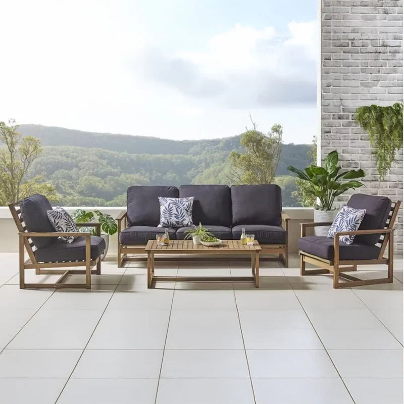 MARQUISE Set mobilier terasă/grădină, 2 fotolii, canapea și măsuță