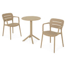 CIRCLE/MARCO Set mobilier terasă/grădină, 2 scaune și masă