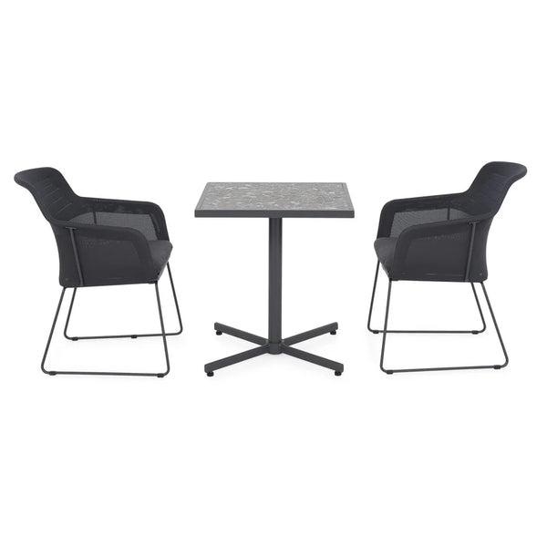 MOCHA/BEZIER Set mobilier terasă/grădină, 2 scaune și masă