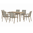 MARTA Set mobilier terasă/grădină, 6 scaune și masă