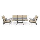 KINGSTON Set mobilier terasă/grădină, 2 fotolii, canapea și măsuță