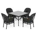 SUSAN Set mobilier terasă/grădină, 4 scaune, masă