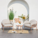 SERAPHINE Set mobilier terasă/grădină, 2 fotolii și măsuță