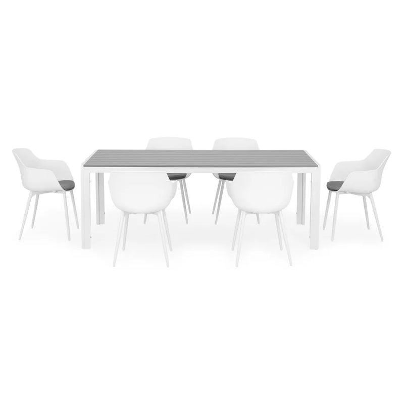 ENCORE/PACO Set mobilier terasă/grădină, 6 scaune și masă