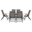 MARCUS/EASY Set mobilier terasă/grădină, 6 scaune și masă extensibilă