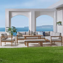 NORDIC Set mobilier terasă/grădină, fotoliu, banchetă, colțar și măsă