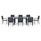 LUCCA Set mobilier terasă/grădină, 8 scaune și masă extensibilă