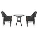 SUSAN Set mobilier terasă/grădină, 2 scaune și masă rotundă cafea