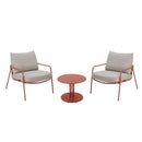 EDENIC Set mobilier terasă/grădină, 2 fotolii și măsuță