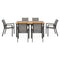 MARCUS/SILVIE Set mobilier terasă/grădină, 6 scaune și masă extensibilă