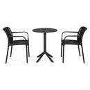 CIRCLE/ALPINE Set mobilier terasă/grădină, 2 scaune și masă antracit