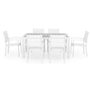 ENCORE/DRESDEN Set mobilier terasă/grădină, 6 scaune și masă extensibilă