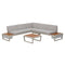 BARBICAN Set mobilier terasă/grădină, 2 canapele și măsuță