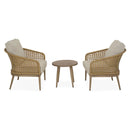 CORAL Set mobilier terasă/grădină, 2 fotolii și măsuță de cafea