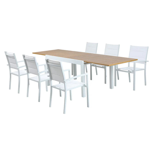 DRESDEN Set mobilier terasă/grădină, 6 scaune și masă