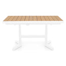 SARAY Masă extensibilă, exterior Alb