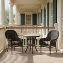 SUSAN Set mobilier terasă/grădină, 2 scaune și masă rotundă cafea