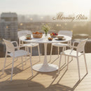 PLEZURO/MARCO Set mobilier terasă/grădină, 4 scaune și masă