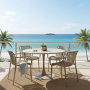 PLEZURO/ALPINE Set mobilier terasă/grădină, 4 scaune și masă