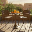 PLEZURO/CRUSOE Set mobilier terasă/grădină, 4 scaune și masă