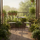 NUEVO Set mobilier terasă/grădină, 2 scaune și masă