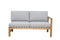 NORDIC Set mobilier terasă/grădină, fotoliu, banchetă, colțar și măsă