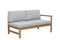 NORDIC Set mobilier terasă/grădină, fotoliu, banchetă, colțar și măsă
