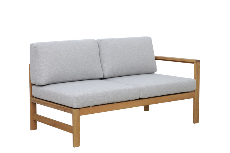 NORDIC Set mobilier terasă/grădină, fotoliu, banchetă, colțar și măsă