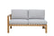 NORDIC Set mobilier terasă/grădină, fotoliu, banchetă, colțar și măsă